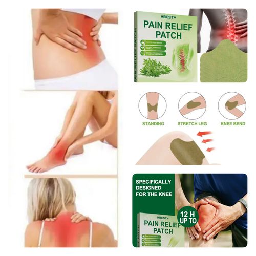 Natural Knee Pain Relief Patches (Pack Of 12)