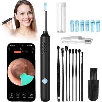 Smart Ear Cleaning Camera Device -Safe Ear Wax Removal Tool Compatible with Smartphones