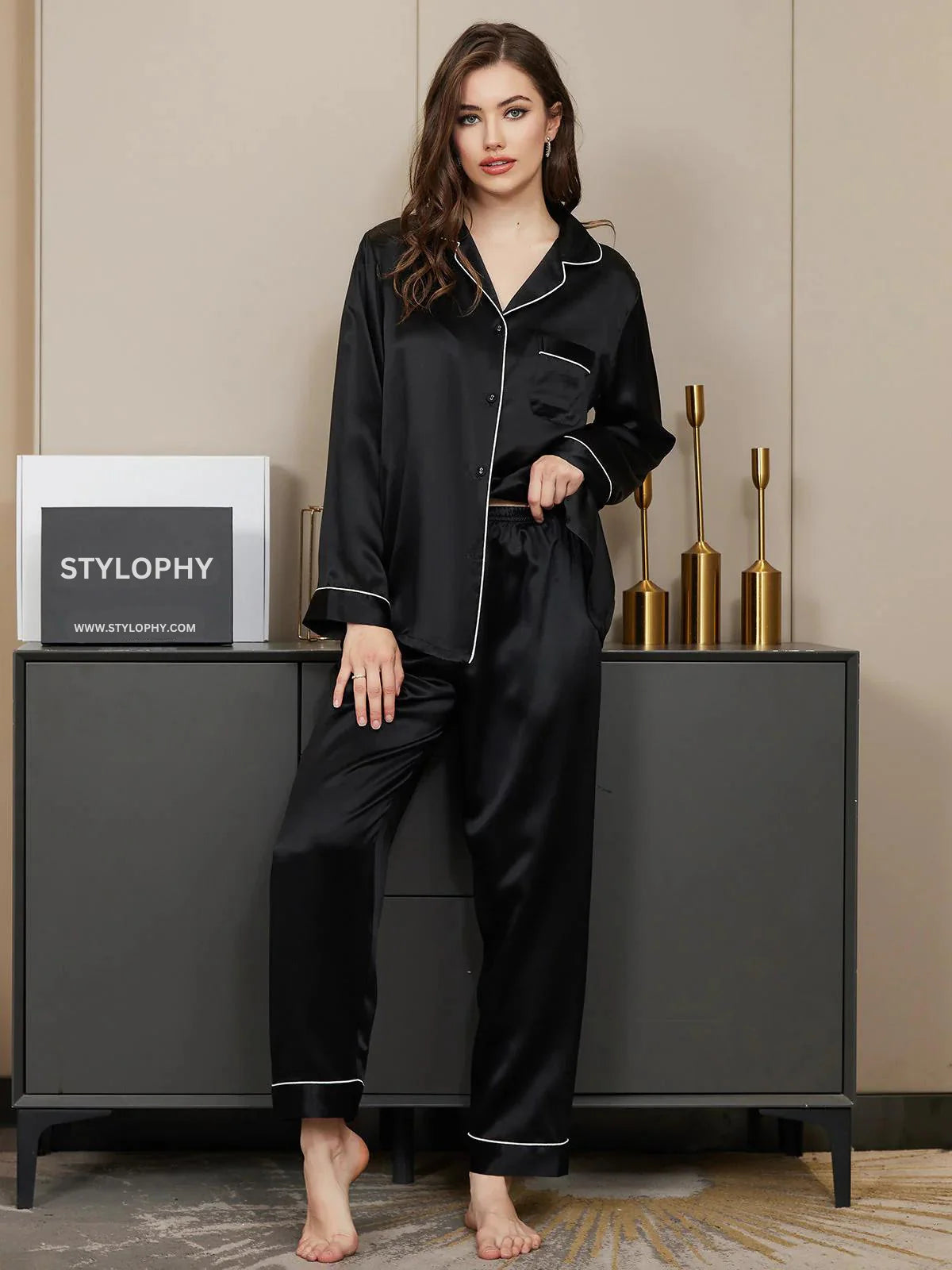 Plain Silk Night Suit For Women Silk Night Dress For Girls Silk Sleepwear For Women Silk Night Wear For Women