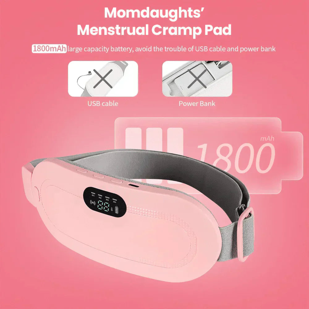 2-in-1 Period Pain Relief Belt & Heating Massager