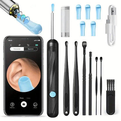 Smart Ear Cleaning Camera Device -Safe Ear Wax Removal Tool Compatible with Smartphones